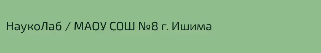 НаукоЛаб / МАОУ СОШ №8 г. Ишима